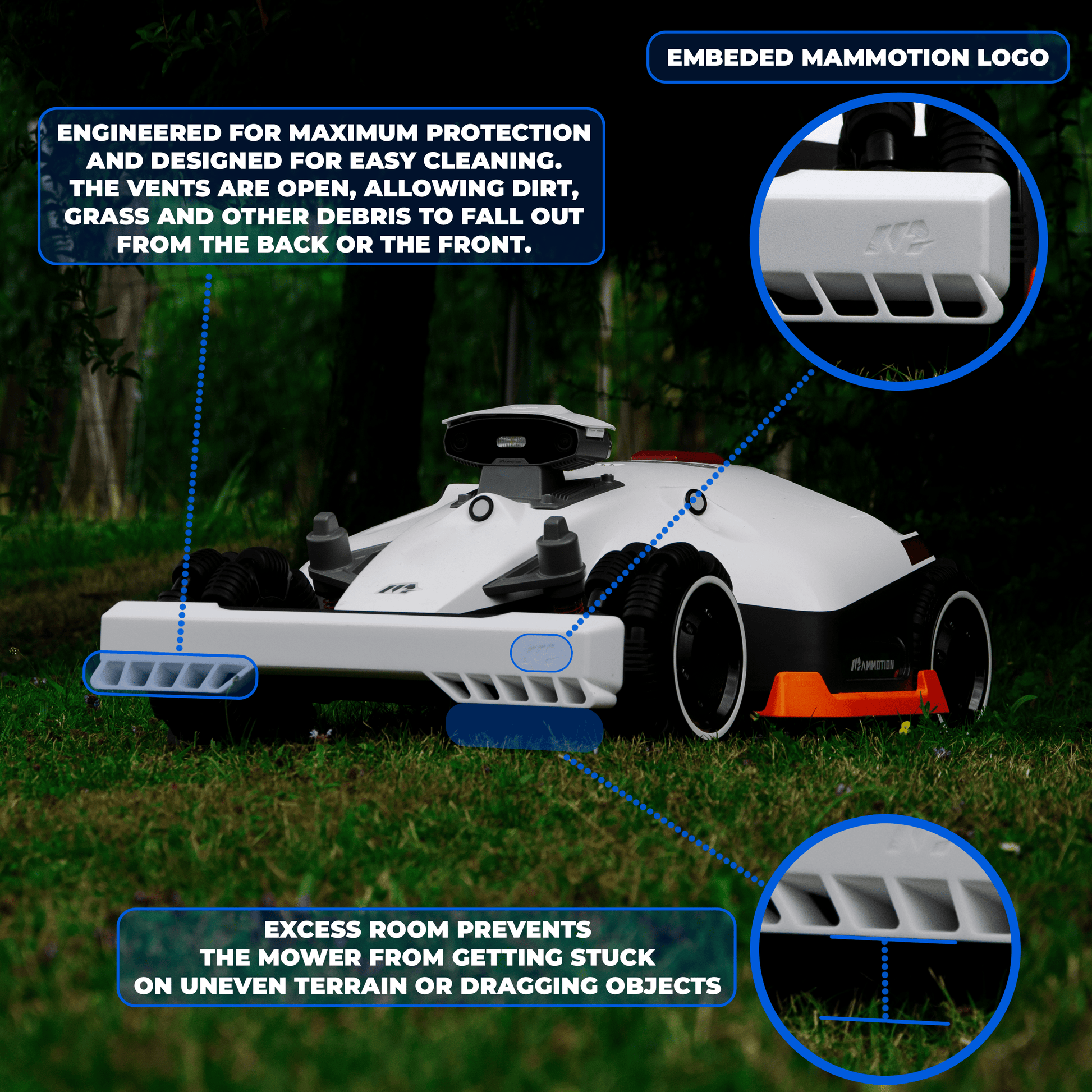 Vordere Schutzstoßstange für Mammotion Luba 1, 2 & 2X – Sportstil - Exact Designs